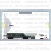 Матрица для ноутбука HP Pavilion G6-2052sr (1366x768 HD) TN, 40pin, Матовая