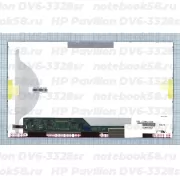 Матрица для ноутбука HP Pavilion DV6-3328sr (1366x768 HD) TN, 40pin, Матовая