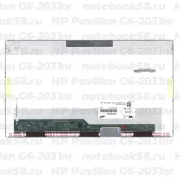 Матрица для ноутбука HP Pavilion G6-2031nr (1366x768 HD) TN, 40pin, Глянцевая