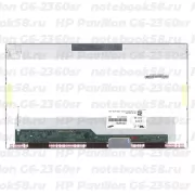 Матрица для ноутбука HP Pavilion G6-2360sr (1366x768 HD) TN, 40pin, Глянцевая