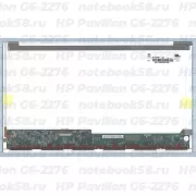 Матрица для ноутбука HP Pavilion G6-2276 (1366x768 HD) TN, 40pin, Глянцевая