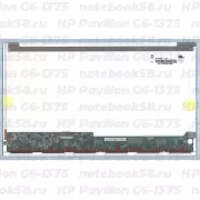 Матрица для ноутбука HP Pavilion G6-1375 (1366x768 HD) TN, 40pin, Глянцевая