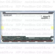 Матрица для ноутбука HP Pavilion G6-2102er (1366x768 HD) TN, 40pin, Глянцевая
