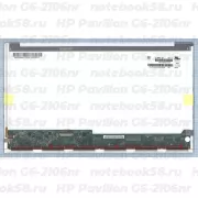 Матрица для ноутбука HP Pavilion G6-2106nr (1366x768 HD) TN, 40pin, Глянцевая