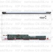 Матрица для ноутбука HP Pavilion G6-2106nr (1366x768 HD) TN, 40pin, Глянцевая