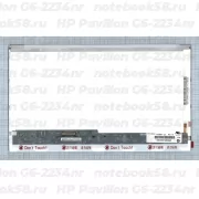 Матрица для ноутбука HP Pavilion G6-2234nr (1366x768 HD) TN, 40pin, Глянцевая