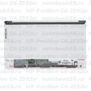 Матрица для ноутбука HP Pavilion G6-2392sr (1366x768 HD) TN, 40pin, Матовая