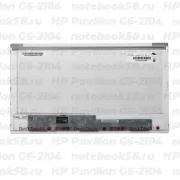Матрица для ноутбука HP Pavilion G6-2104 (1366x768 HD) TN, 40pin, Глянцевая