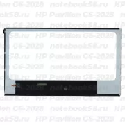 Матрица для ноутбука HP Pavilion G6-2028 (1366x768 HD) TN, 40pin, Глянцевая