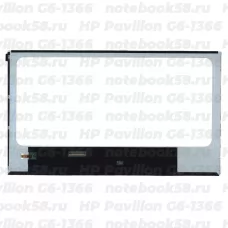 Матрица для ноутбука HP Pavilion G6-1366 (1366x768 HD) TN, 40pin, Глянцевая