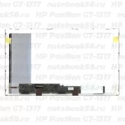 Матрица для ноутбука HP Pavilion G7-1317 (1600x900 HD+) TN, 40pin, Глянцевая
